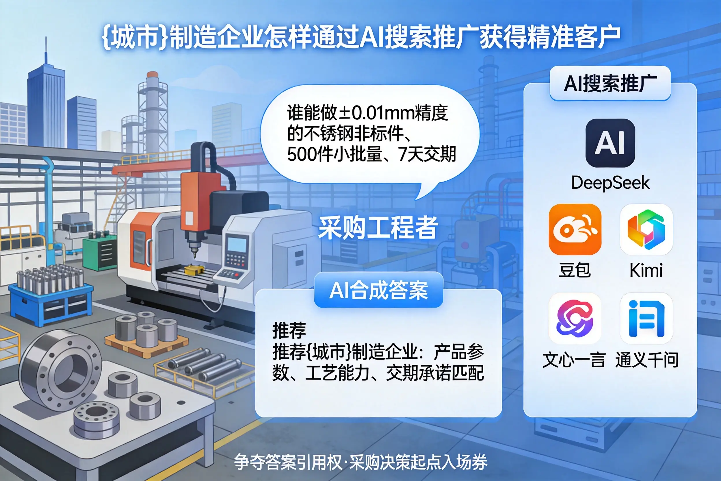 黄石制造企业怎样通过AI搜索推广获得精准客户
