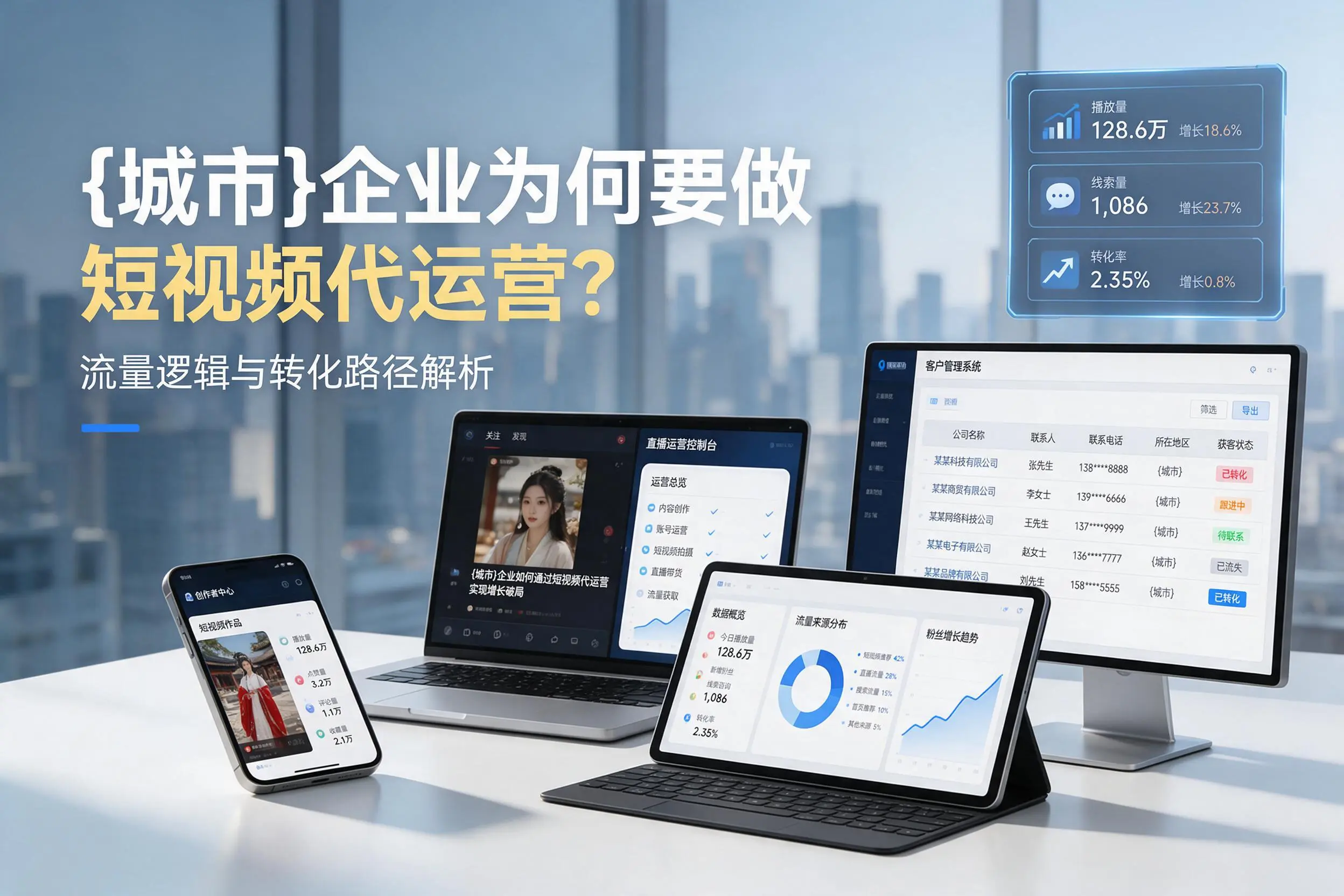 黄石企业为何要做短视频代运营？流量逻辑与转化路径解析
