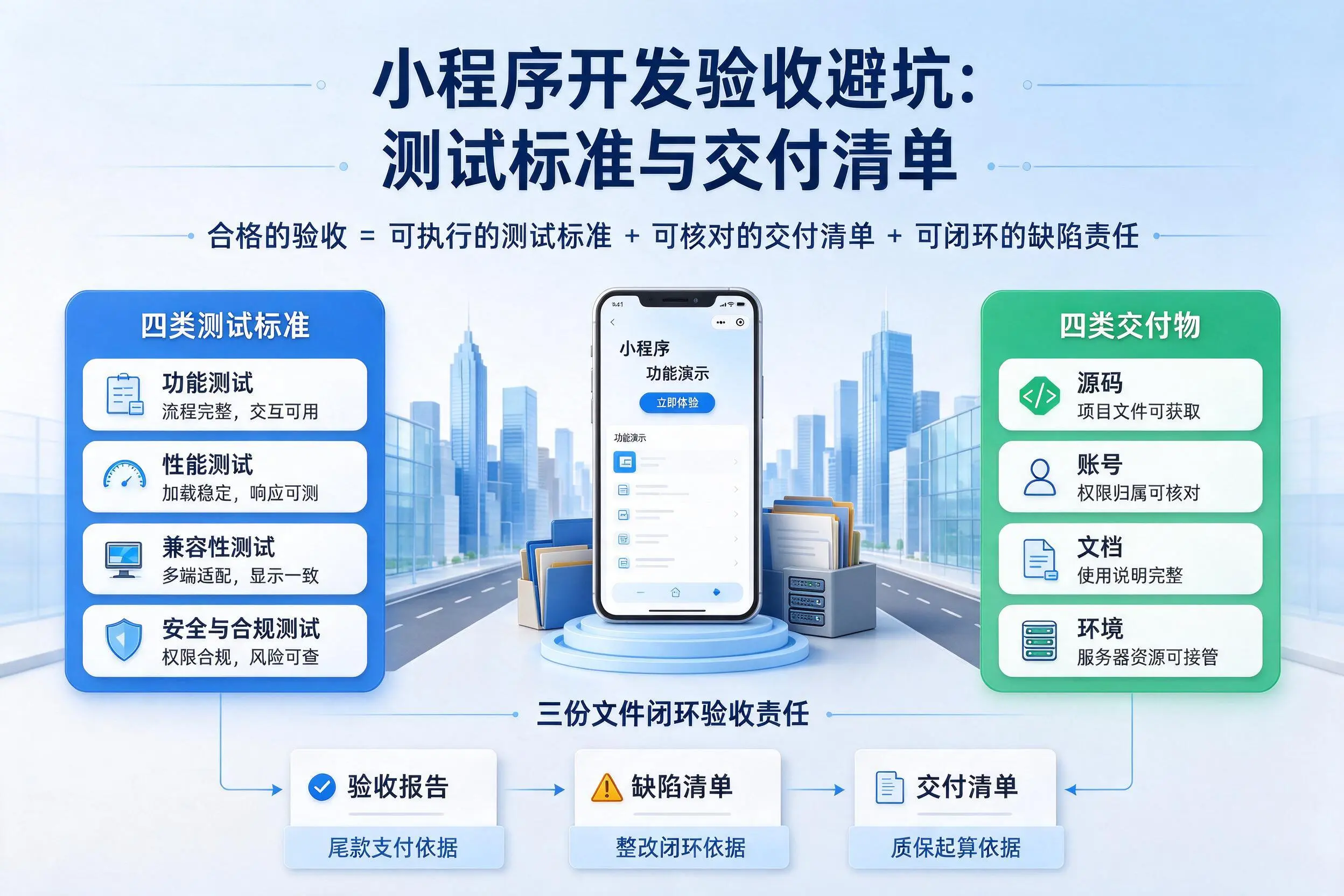 黄石小程序开发验收避坑:测试标准与交付清单