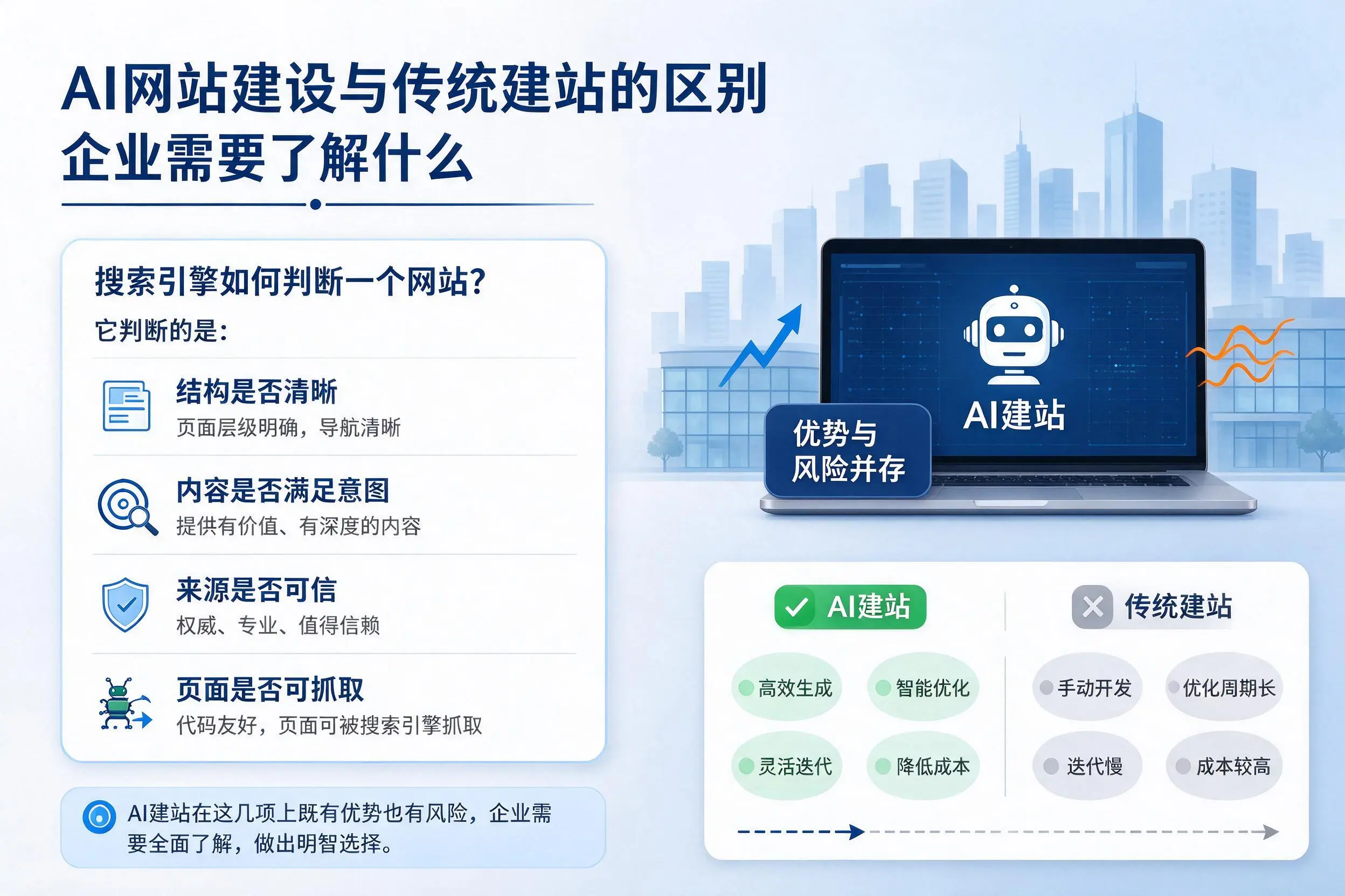 AI网站建设与传统建站的区别，黄石企业需要了解什么