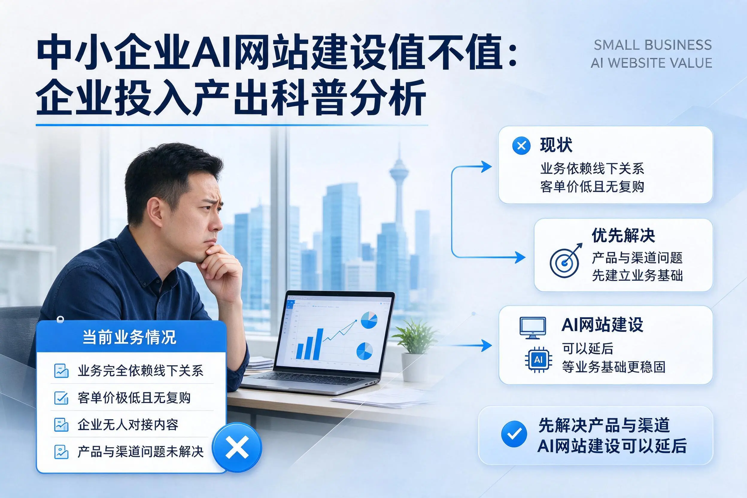 中小企业AI网站建设值不值：黄石企业投入产出科普分析