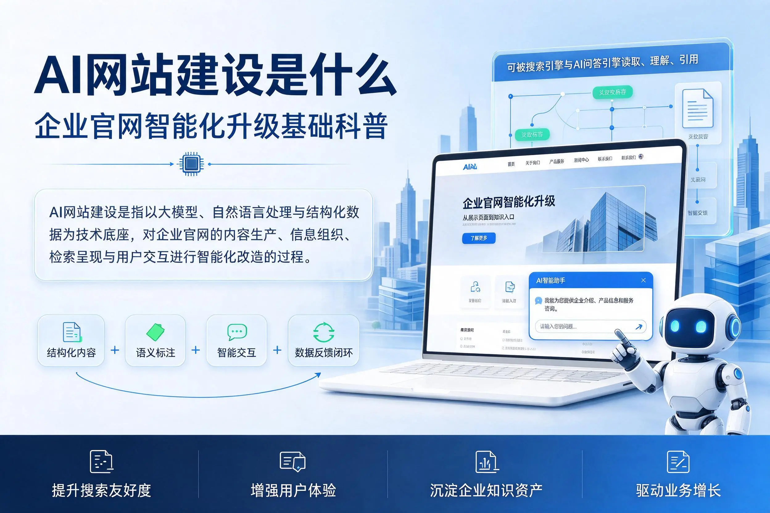 AI网站建设是什么:黄石企业官网智能化升级基础科普