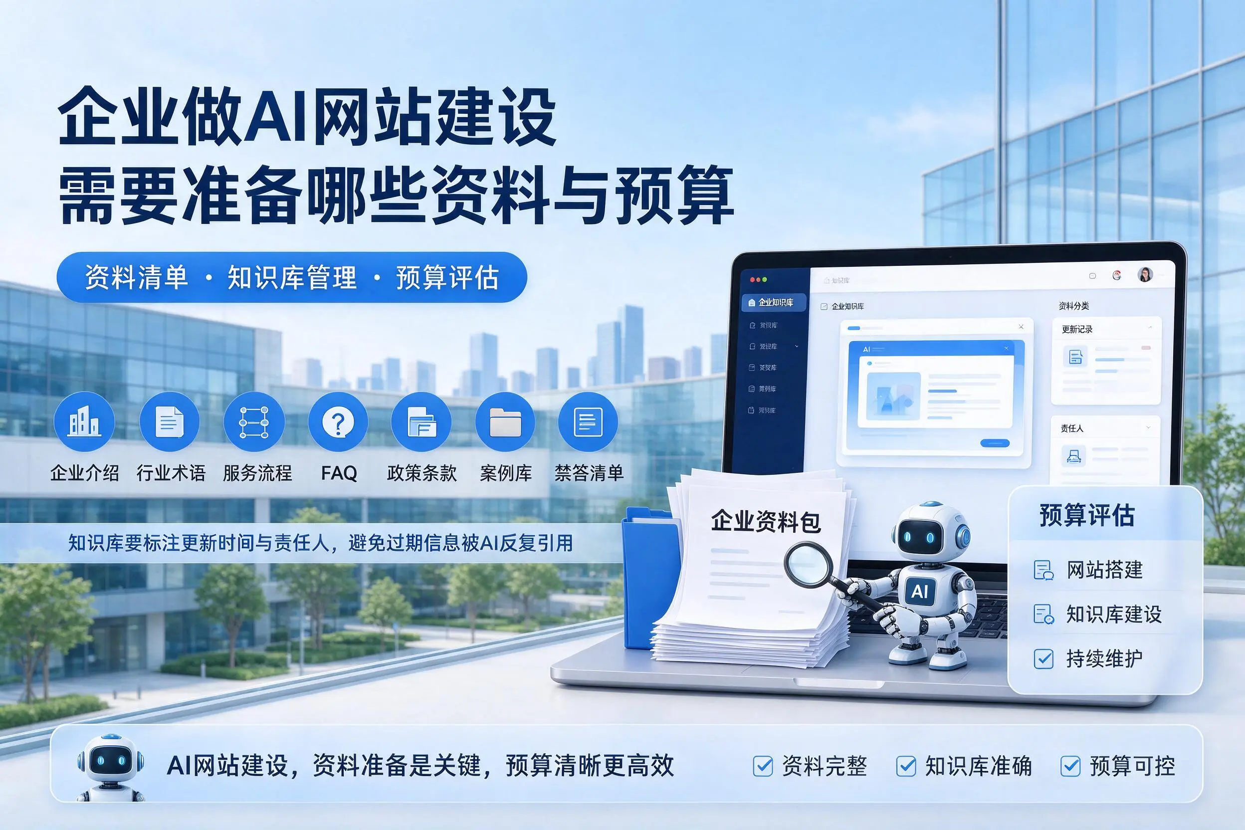 黄石企业做AI网站建设需要准备哪些资料与预算
