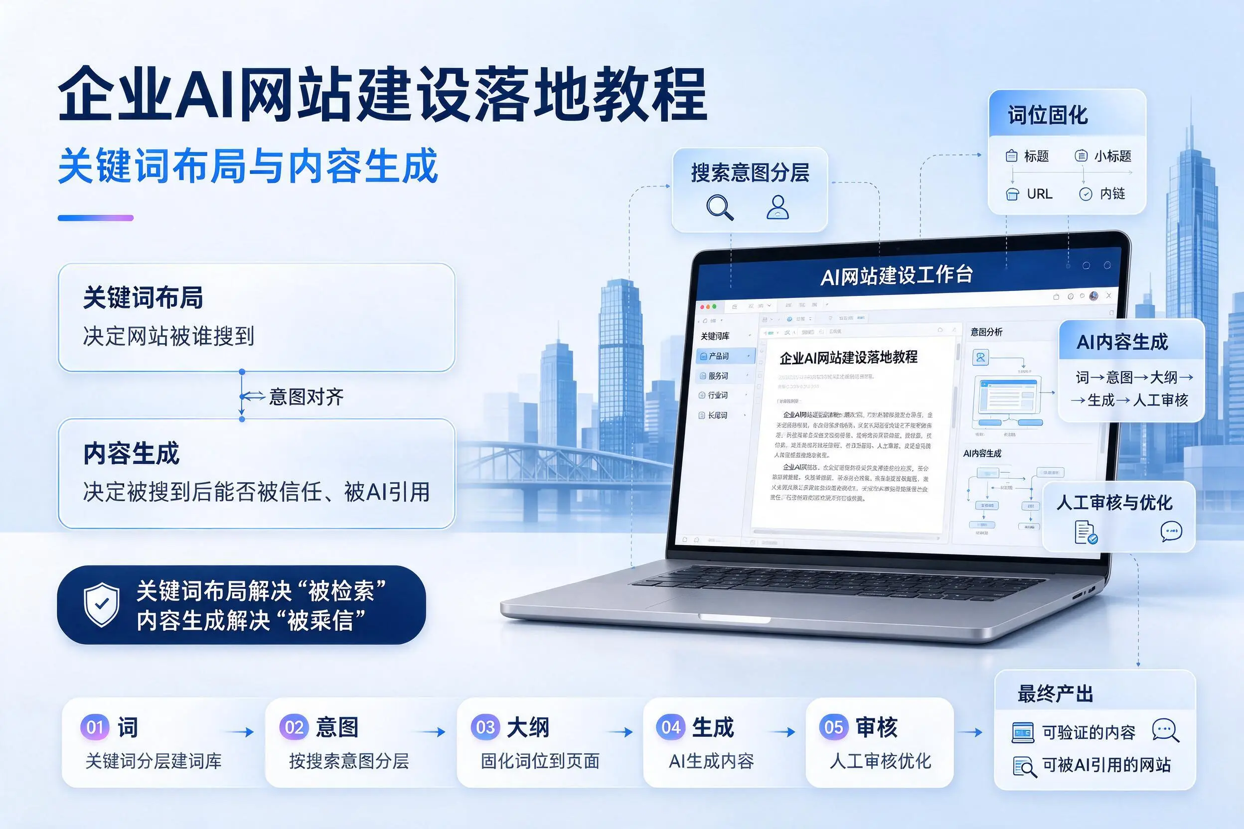 黄石企业AI网站建设落地教程：关键词布局与内容生成